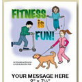 Fitness Fun Stock Design 8-Page Coloring Book